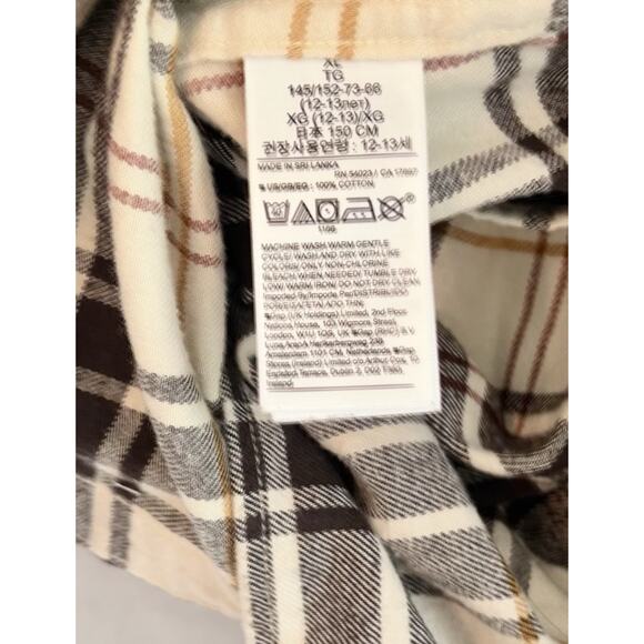 TWO Shirts Crewcuts GAP Boys Long Sleeve Button Up Shirts Flannel Size 12 XL EUC - Picture 5 of 5